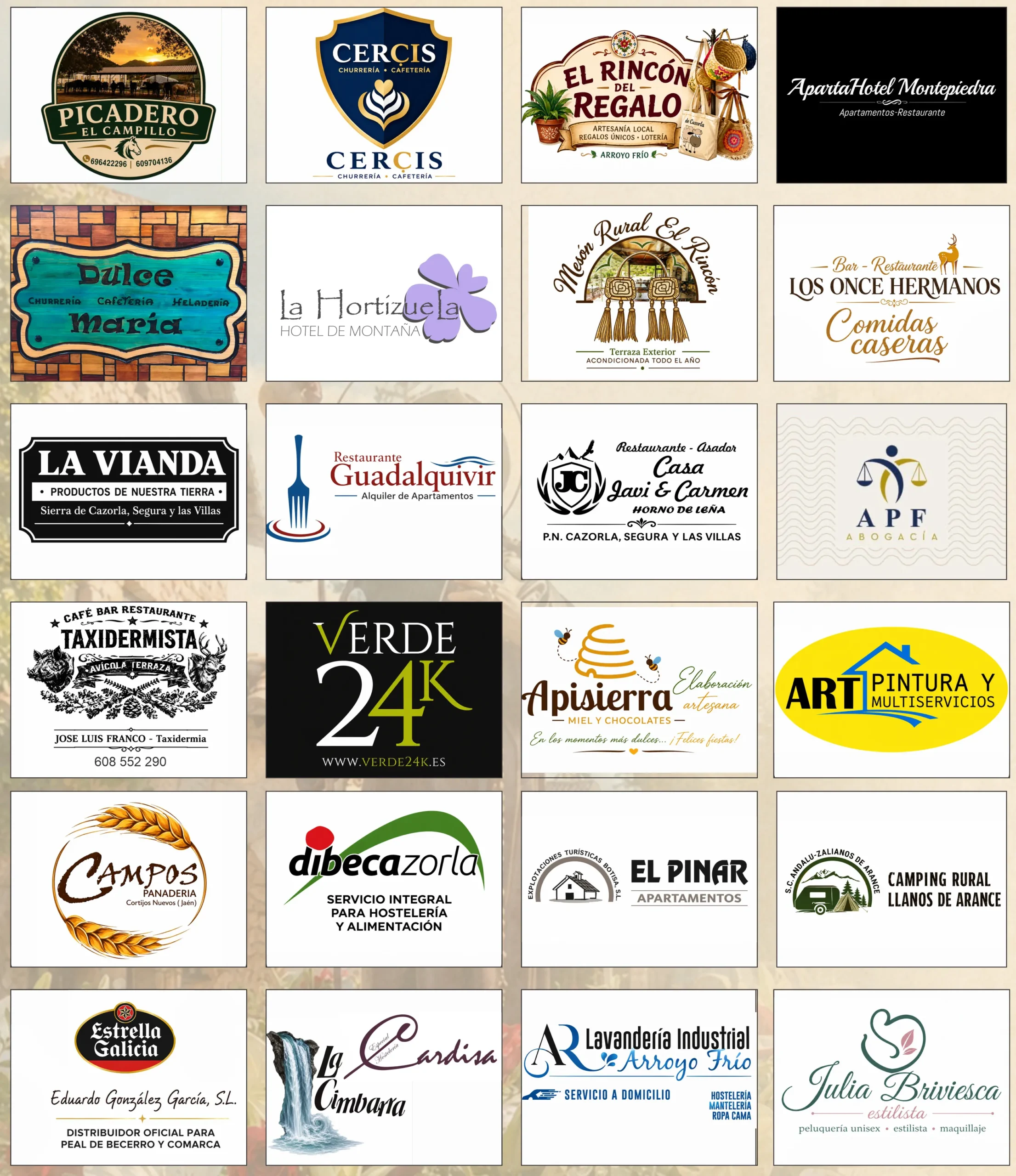 Firmas colaboradoras de las Fiestas de Coto Ríos 2026